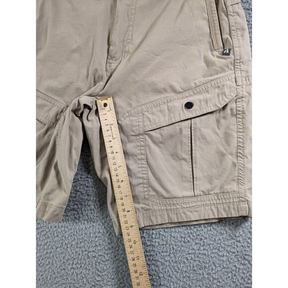 Eddie Bauer First Ascent Shorts Mens 30 Cotton Nylon Stretch Cargo Trail Beige - Picture 10 of 16